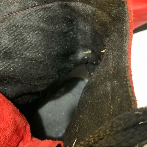 Laredo Women’s Red Western Roper Cowboy Boots Size 7 Soft Sole Lace Up - Picture 10 of 13